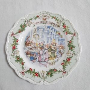 Vintage Royal Doulton Brambly Hedge Candlelight Supper Plate